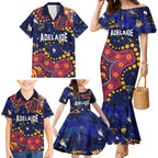 Personalized Adelaide Family Matching Mermaid Dress and Hawaiian Shirt Aboriginal Pattern with Graffiti Style