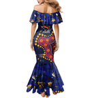 Personalized Adelaide Family Matching Mermaid Dress and Hawaiian Shirt Aboriginal Pattern with Graffiti Style