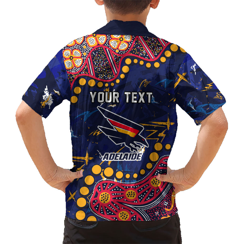 Personalized Adelaide Family Matching Off Shoulder Short Dress and Hawaiian Shirt Aboriginal Pattern with Graffiti Style
