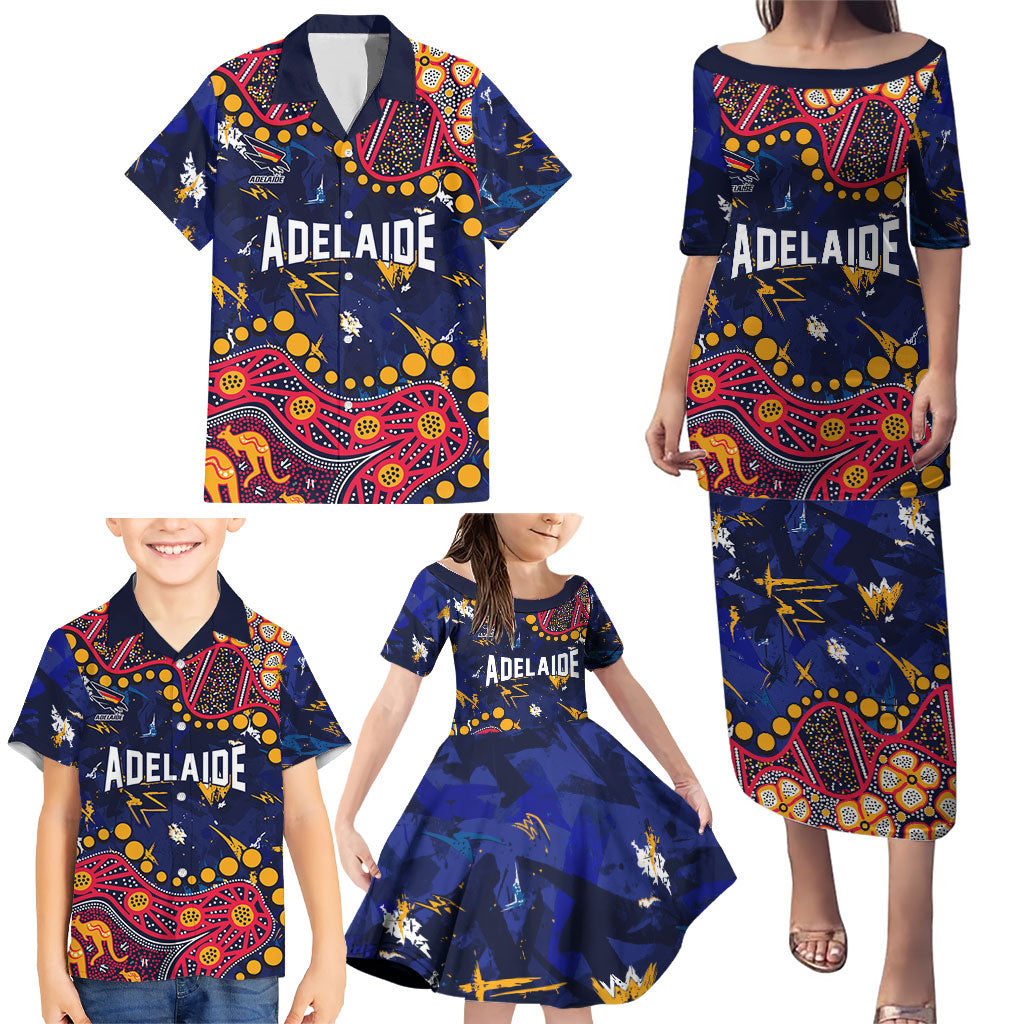 Personalized Adelaide Family Matching Puletasi and Hawaiian Shirt Aboriginal Pattern with Graffiti Style
