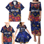 Personalized Adelaide Family Matching Puletasi and Hawaiian Shirt Aboriginal Pattern with Graffiti Style