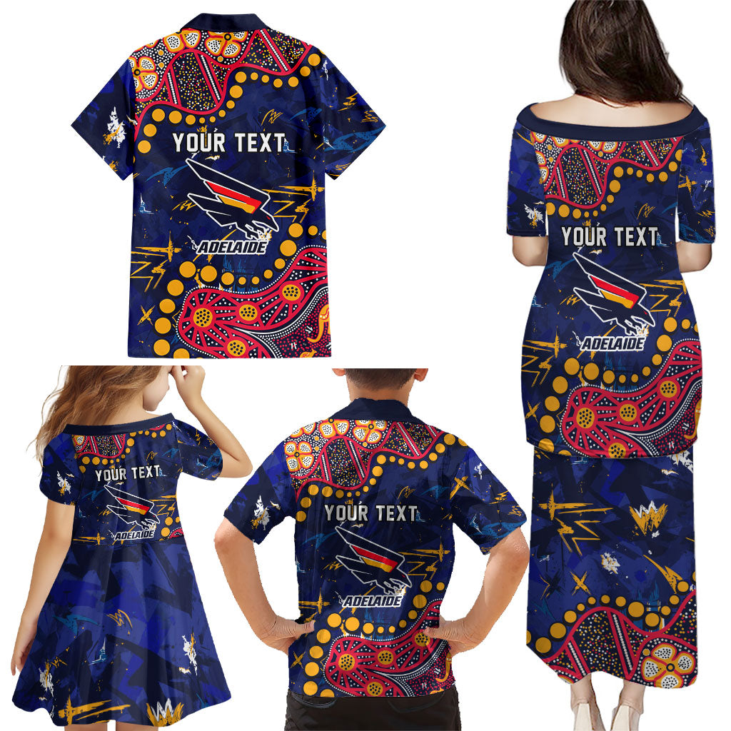 Personalized Adelaide Family Matching Puletasi and Hawaiian Shirt Aboriginal Pattern with Graffiti Style