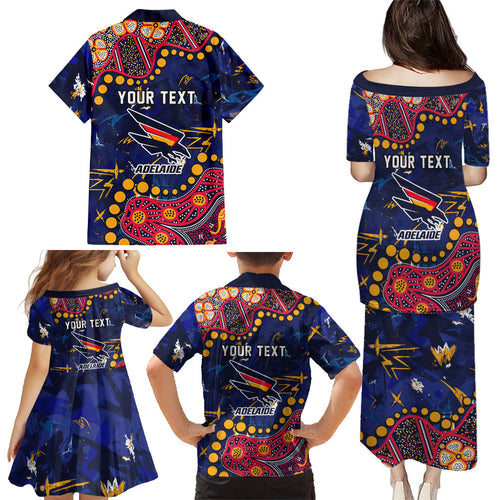 Personalized Adelaide Family Matching Puletasi and Hawaiian Shirt Aboriginal Pattern with Graffiti Style