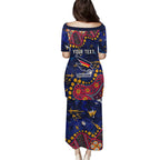 Personalized Adelaide Family Matching Puletasi and Hawaiian Shirt Aboriginal Pattern with Graffiti Style