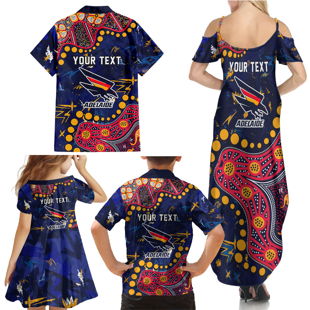 Personalized Adelaide Family Matching Summer Maxi Dress and Hawaiian Shirt Aboriginal Pattern with Graffiti Style
