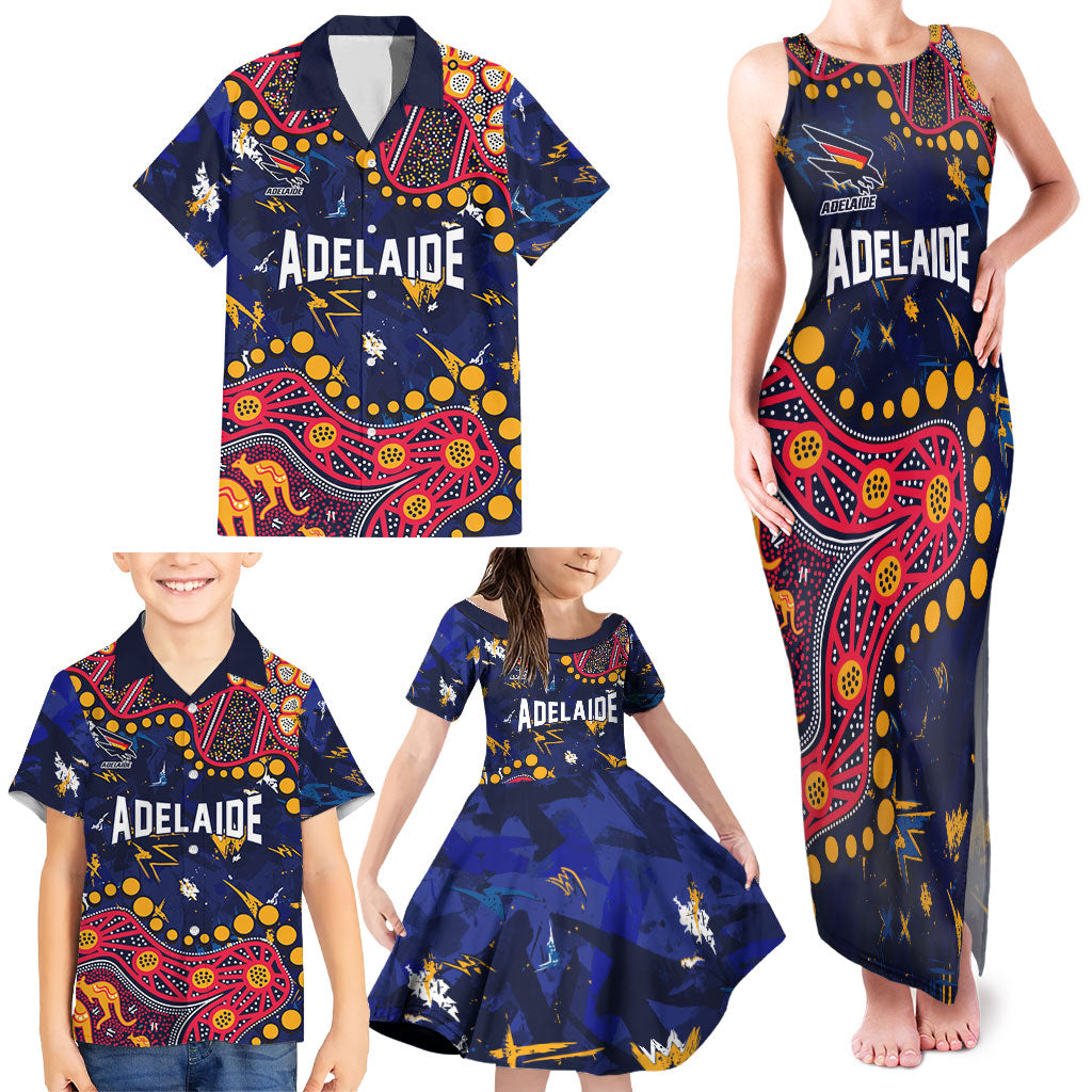Personalized Adelaide Family Matching Tank Maxi Dress and Hawaiian Shirt Aboriginal Pattern with Graffiti Style