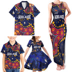 Personalized Adelaide Family Matching Tank Maxi Dress and Hawaiian Shirt Aboriginal Pattern with Graffiti Style