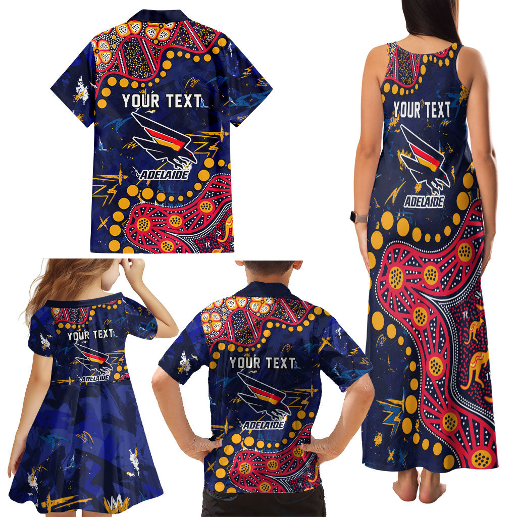 Personalized Adelaide Family Matching Tank Maxi Dress and Hawaiian Shirt Aboriginal Pattern with Graffiti Style