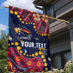 Personalized Adelaide Garden Flag Aboriginal Pattern with Graffiti Style