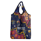 Personalized Adelaide Grocery Bag Aboriginal Pattern with Graffiti Style