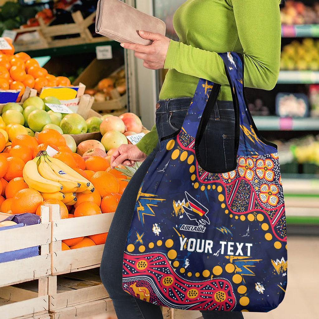 Personalized Adelaide Grocery Bag Aboriginal Pattern with Graffiti Style