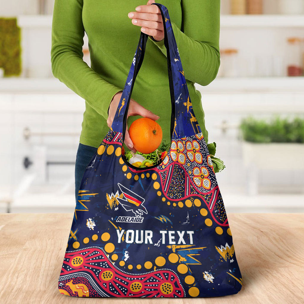 Personalized Adelaide Grocery Bag Aboriginal Pattern with Graffiti Style