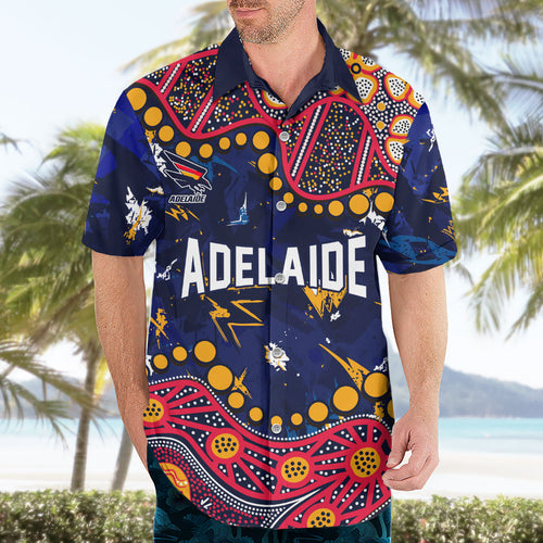 Personalized Adelaide Hawaiian Shirt Aboriginal Pattern with Graffiti Style