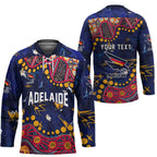 Personalized Adelaide Hockey Jersey Aboriginal Pattern with Graffiti Style