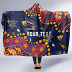 Personalized Adelaide Hooded Blanket Aboriginal Pattern with Graffiti Style