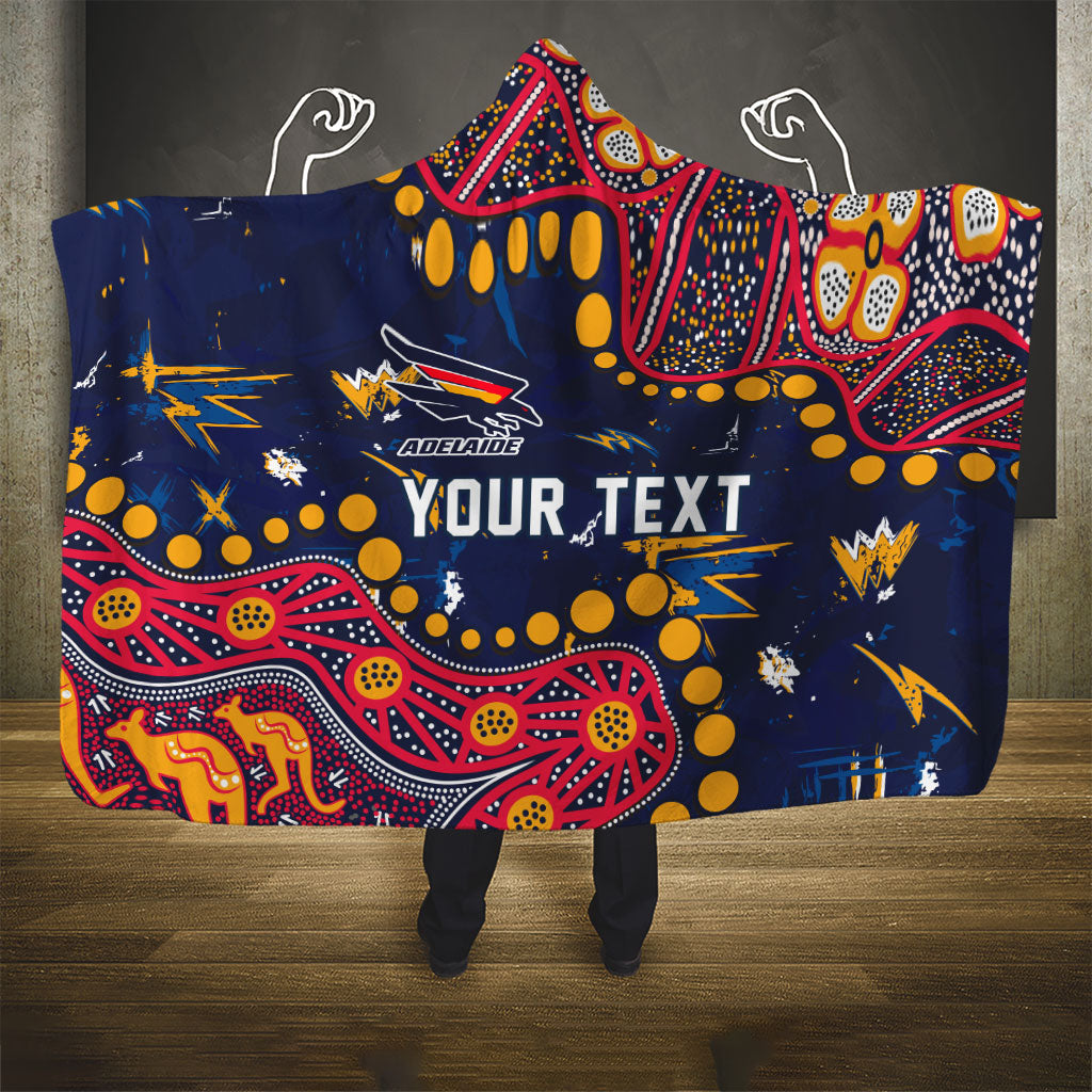 Personalized Adelaide Hooded Blanket Aboriginal Pattern with Graffiti Style