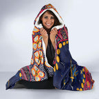 Personalized Adelaide Hooded Blanket Aboriginal Pattern with Graffiti Style