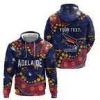 Personalized Adelaide Hoodie Aboriginal Pattern with Graffiti Style