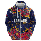 Personalized Adelaide Hoodie Aboriginal Pattern with Graffiti Style