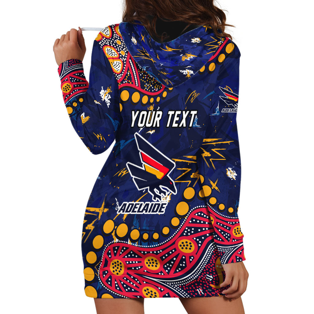 Personalized Adelaide Hoodie Dress Aboriginal Pattern with Graffiti Style