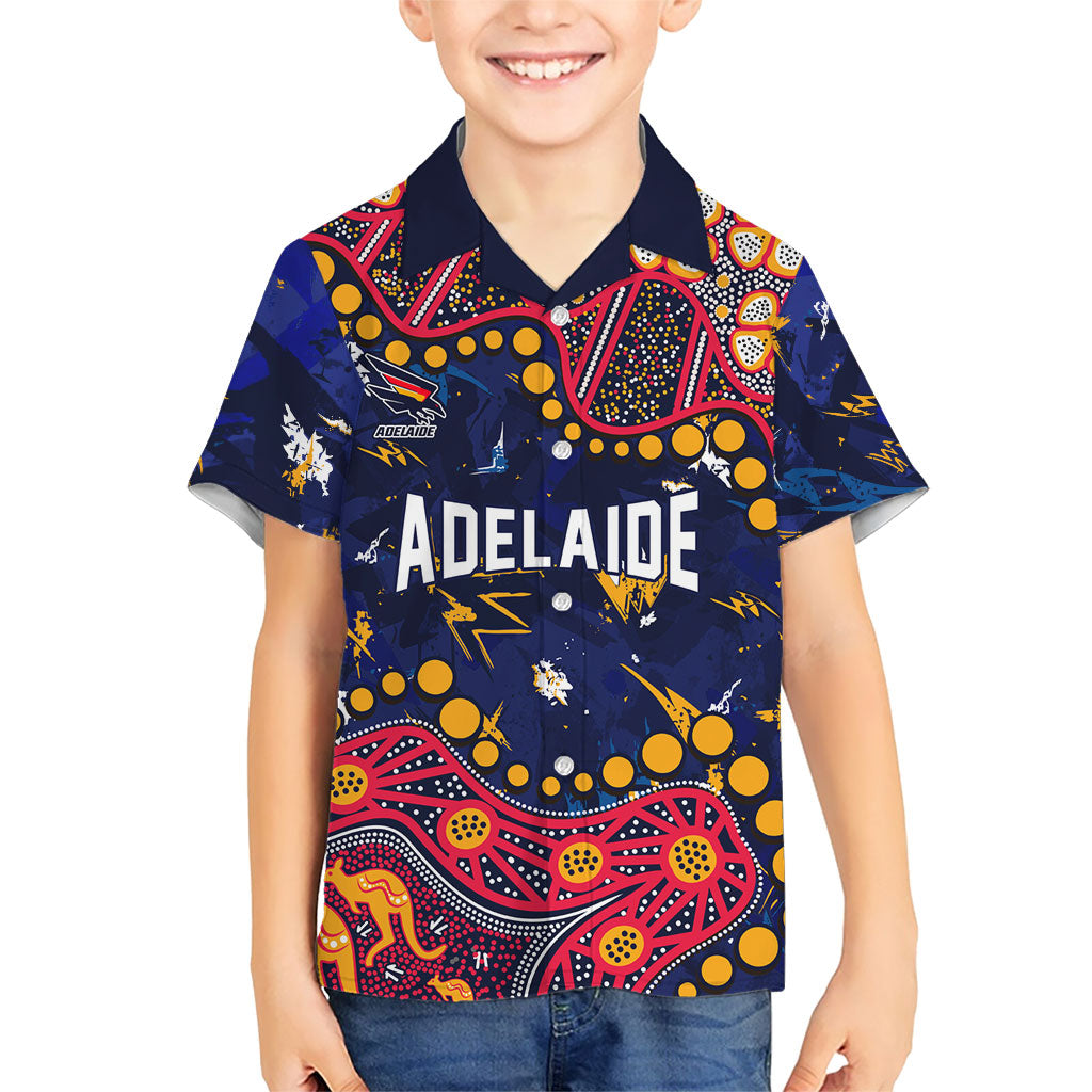 Personalized Adelaide Kid Hawaiian Shirt Aboriginal Pattern with Graffiti Style