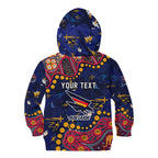 Personalized Adelaide Kid Hoodie Aboriginal Pattern with Graffiti Style