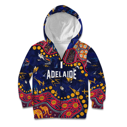 Personalized Adelaide Kid Hoodie Aboriginal Pattern with Graffiti Style
