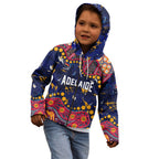 Personalized Adelaide Kid Hoodie Aboriginal Pattern with Graffiti Style