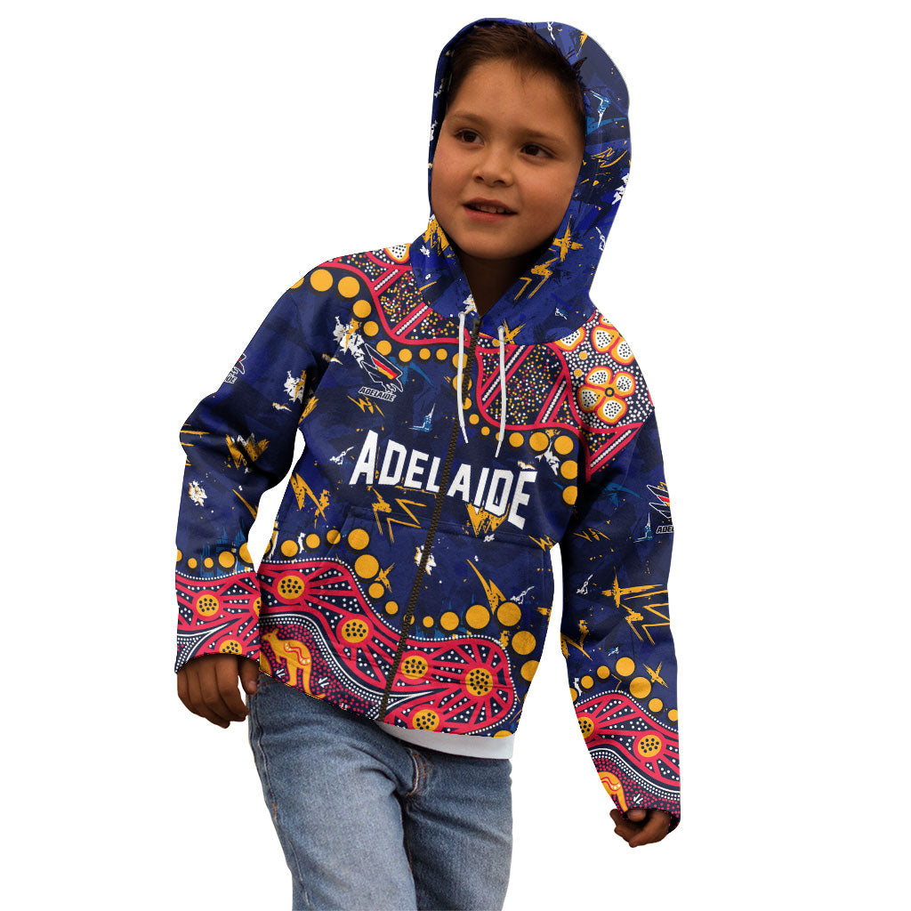 Personalized Adelaide Kid Hoodie Aboriginal Pattern with Graffiti Style