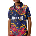 Personalized Adelaide Kid Polo Shirt Aboriginal Pattern with Graffiti Style