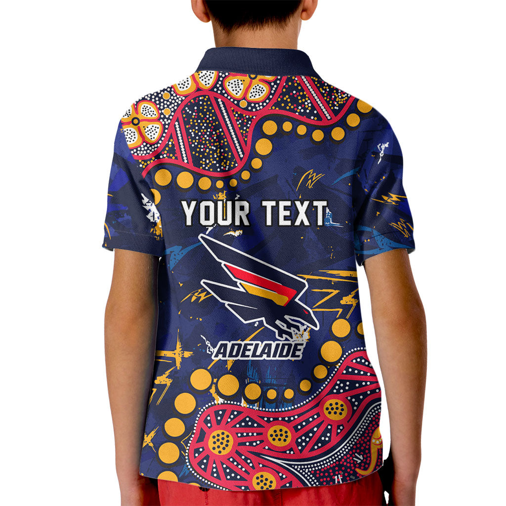 Personalized Adelaide Kid Polo Shirt Aboriginal Pattern with Graffiti Style