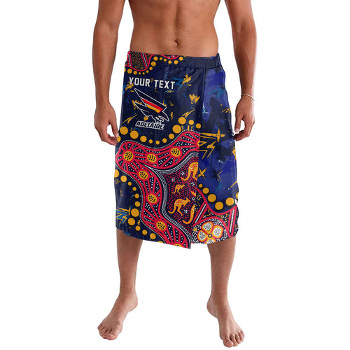 Personalized Adelaide Lavalava Aboriginal Pattern with Graffiti Style
