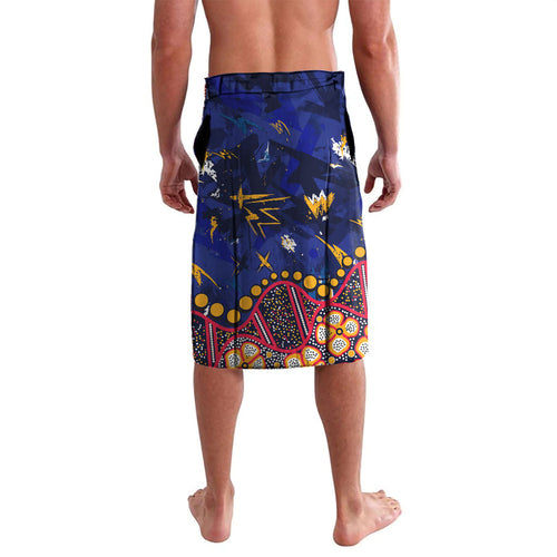 Personalized Adelaide Lavalava Aboriginal Pattern with Graffiti Style