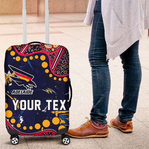 Personalized Adelaide Luggage Cover Aboriginal Pattern with Graffiti Style