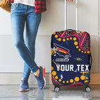 Personalized Adelaide Luggage Cover Aboriginal Pattern with Graffiti Style