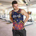 Personalized Adelaide Men Tank Top Aboriginal Pattern with Graffiti Style