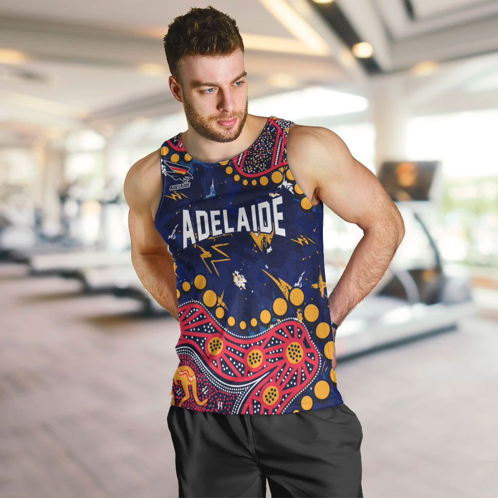 Personalized Adelaide Men Tank Top Aboriginal Pattern with Graffiti Style