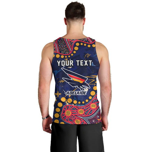 Personalized Adelaide Men Tank Top Aboriginal Pattern with Graffiti Style