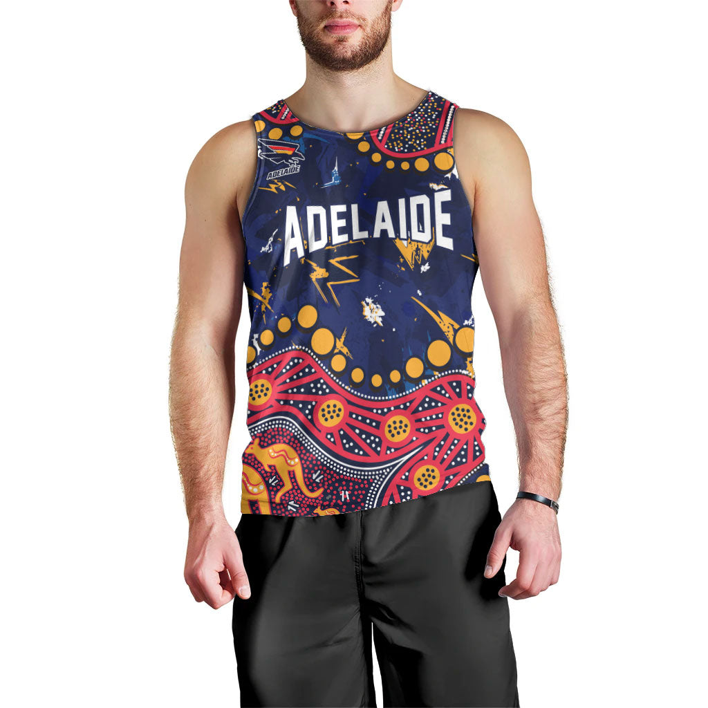 Personalized Adelaide Men Tank Top Aboriginal Pattern with Graffiti Style