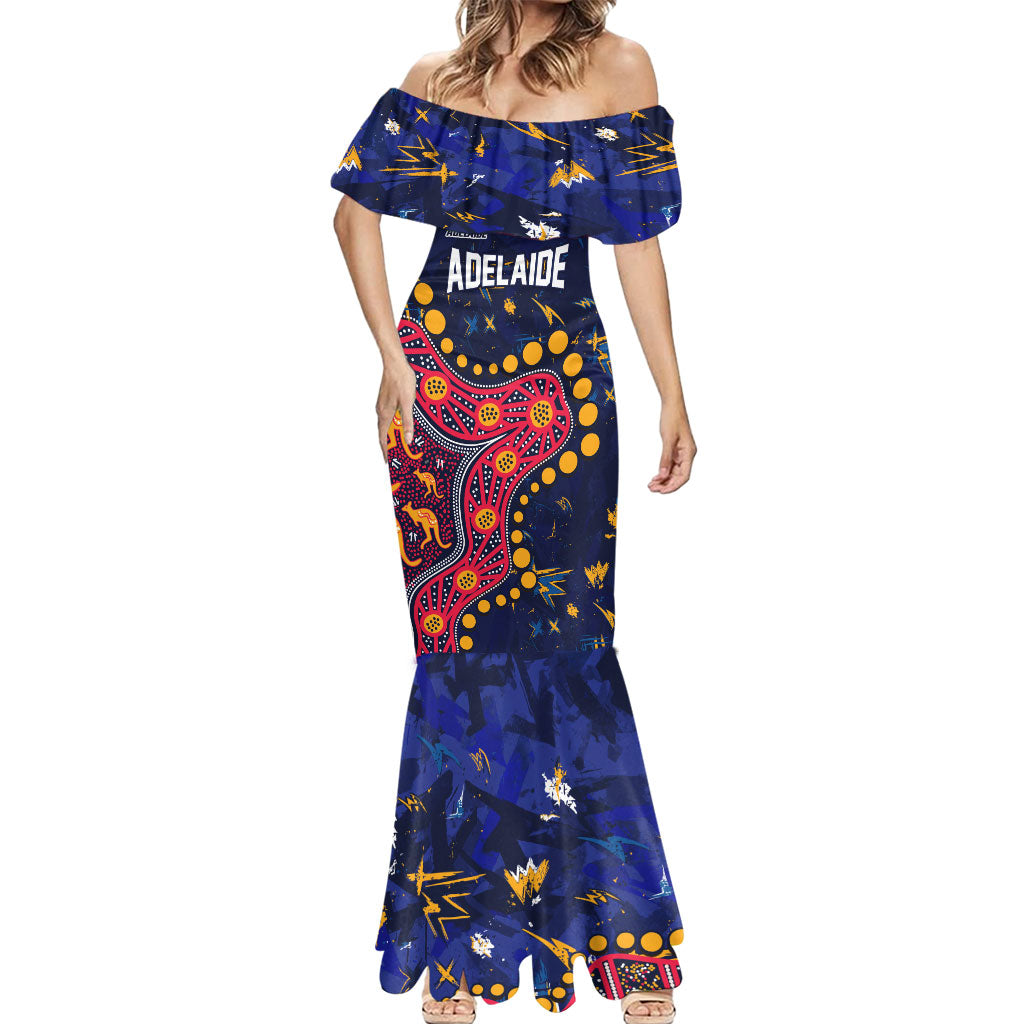 Personalized Adelaide Mermaid Dress Aboriginal Pattern with Graffiti Style