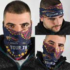 Personalized Adelaide Neck Gaiter Aboriginal Pattern with Graffiti Style