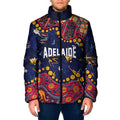 Personalized Adelaide Padded Jacket Aboriginal Pattern with Graffiti Style