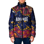 Personalized Adelaide Padded Jacket Aboriginal Pattern with Graffiti Style