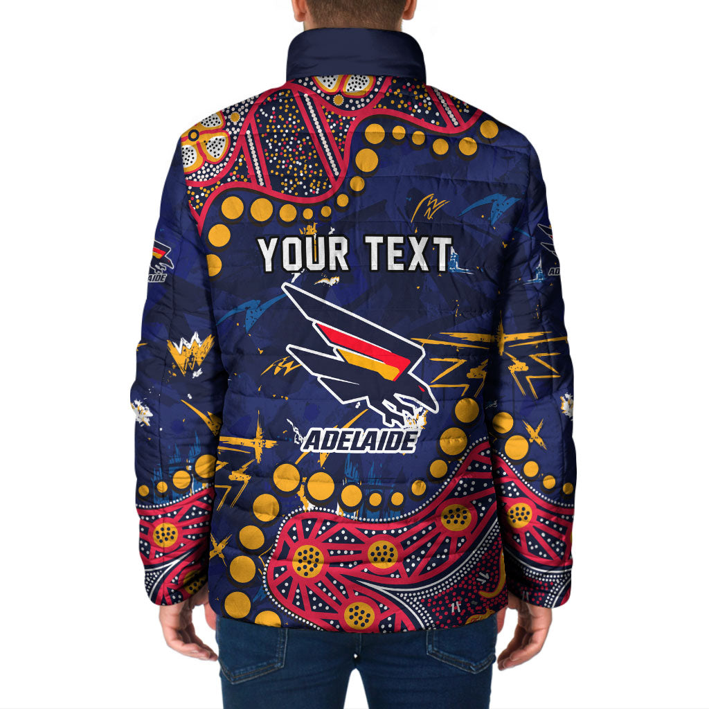 Personalized Adelaide Padded Jacket Aboriginal Pattern with Graffiti Style