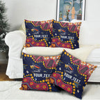 Personalized Adelaide Pillow Cover Aboriginal Pattern with Graffiti Style