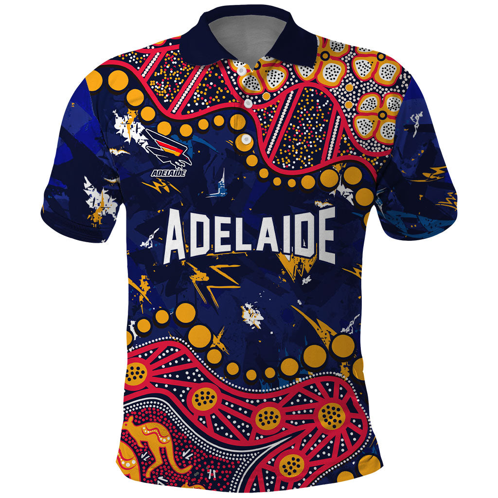 Personalized Adelaide Polo Shirt Aboriginal Pattern with Graffiti Style