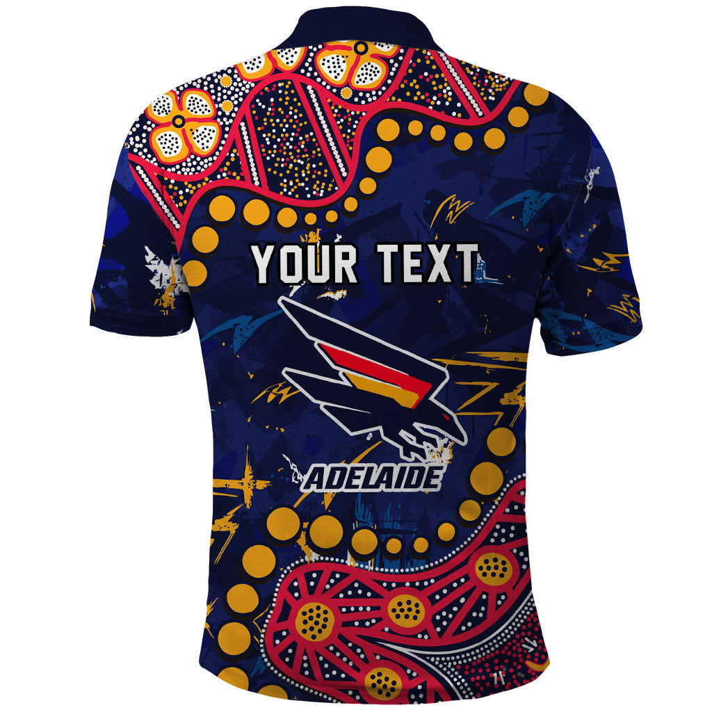 Personalized Adelaide Polo Shirt Aboriginal Pattern with Graffiti Style