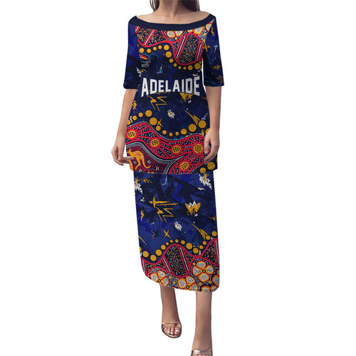 Personalized Adelaide Puletasi Aboriginal Pattern with Graffiti Style