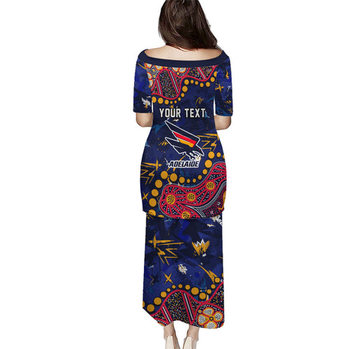 Personalized Adelaide Puletasi Aboriginal Pattern with Graffiti Style