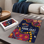 Personalized Adelaide Puzzle Aboriginal Pattern with Graffiti Style